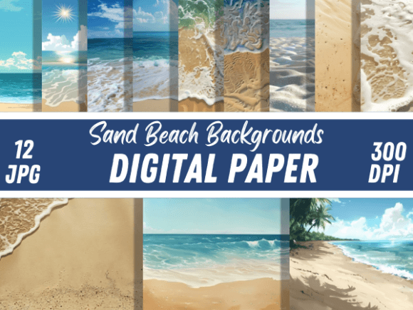 Download Sand Beach Backgrounds Digital Papers - Papers Collection