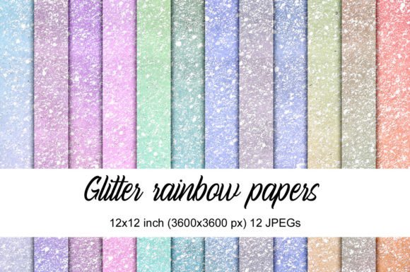 Download Glitter Rainbow Papers - Papers Collection