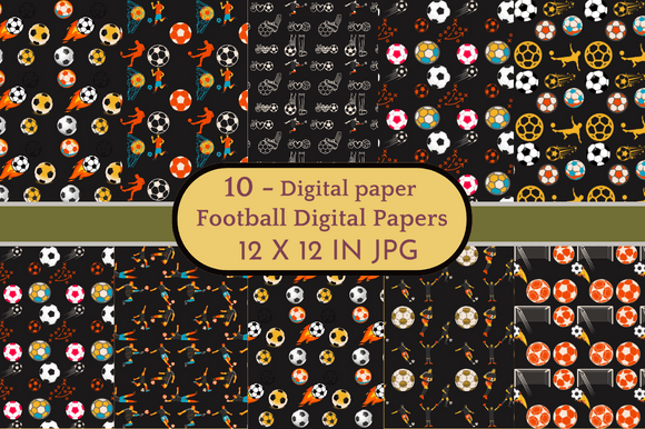 Download Football Digital Papers Patterns - Papers Collection