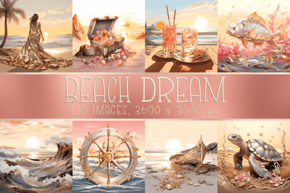 Download Pastel Beach Printable Digital Papers - Papers Collection