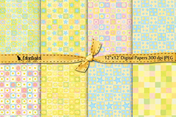 Download Summer Pastel Digital Papers - Papers Collection