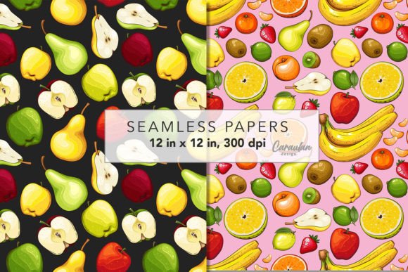 Download Fruits Digital Paper - Fruit Collection