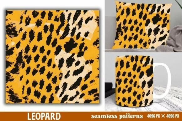 Download Leopard Print Digital Papers Background - Papers Collection