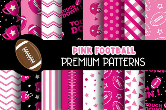 Download Pink Football Digital Papers Patterns - Papers Collection