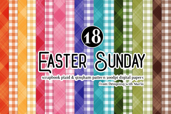 Download Easter Sunday Plaid &amp; Gingham Papers - Papers Collection