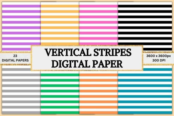 Download Vertical Stripes Digital Papers - Papers Collection