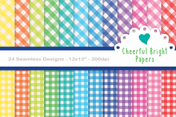 Download Seamless Bright Gingham Papers - Papers Collection