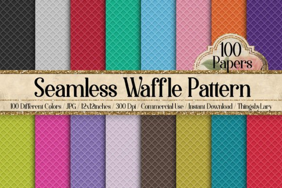 Download Seamless Waffle Pattern Papers - Papers Collection
