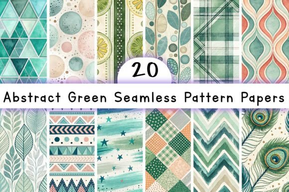 Download Abstract Green Seamless Pattern Papers - Papers Collection