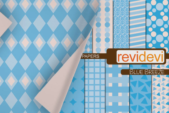 Download Winter Blue Digital Papers - Papers Collection