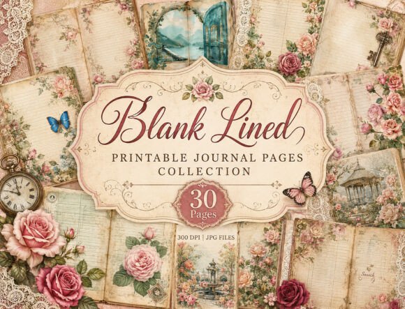 Download Antique Floral Junk Journal Papers - Papers Collection