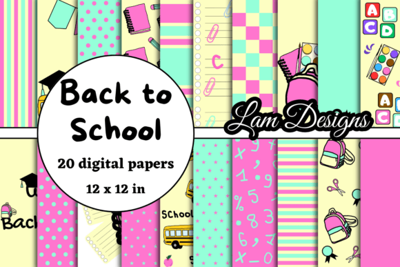 Download Back to School Digital Papers - Papers Collection