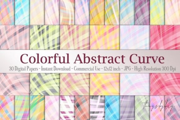 Download Colorful Pastel Curve Geometric Paper - Colorful pastel Collection