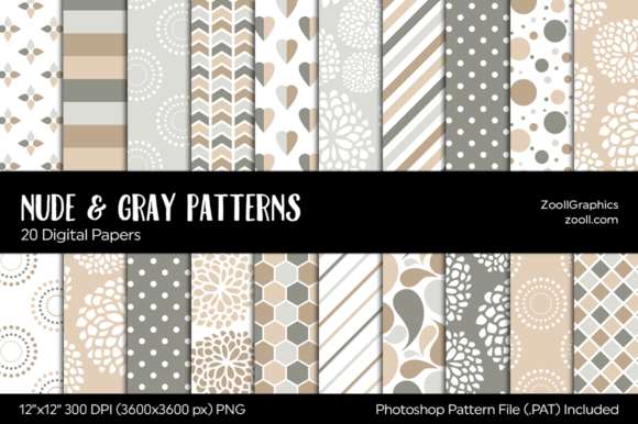 Download Nude and Gray Digital Papers - Papers Collection