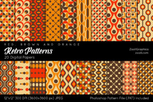 Download Retro Patterns Digital Papers - Papers Collection