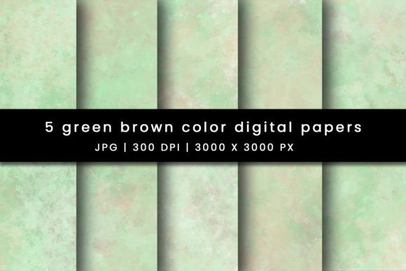 Download Green Brown Pastel Digital Papers - Papers Collection