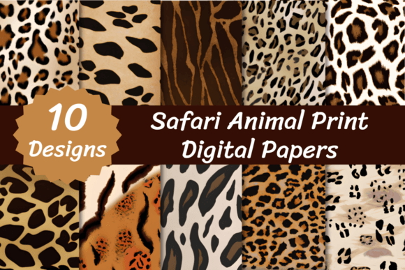 Download Safari Animal Print Digital Papers - Papers Collection