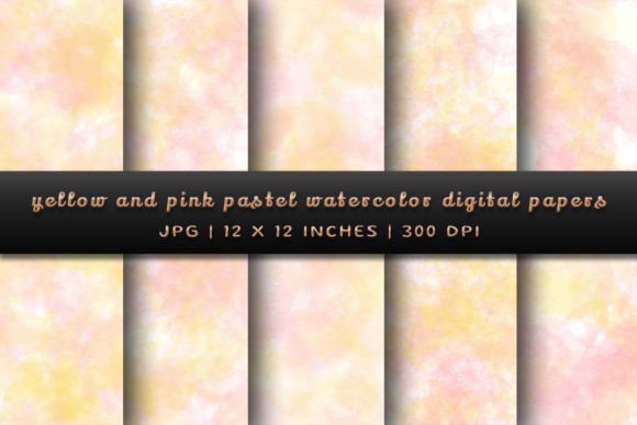 Download Yellow and Pink Pastel Digital Papers - Papers Collection