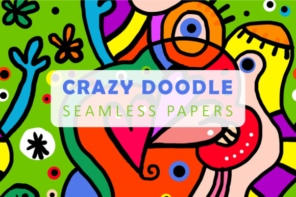 Download Seamless Crazy Hand Drawn Doodle Papers - Papers Collection