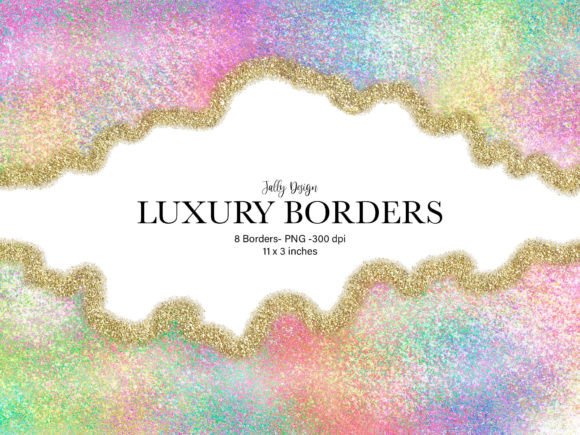 Download Colorful Pastel Glitter Borders Clip Art - Colorful pastel Collection
