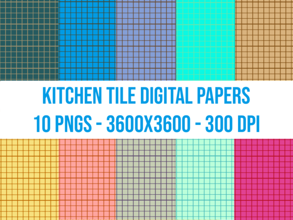 Download Kitchen Tile Digital Papers - Papers Collection