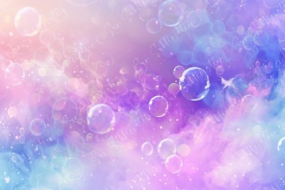 Download Colorful Pastel Background with Bubbles - Colorful pastel Collection