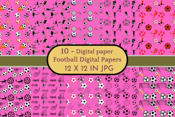 Download Football Digital Papers Patterns - Papers Collection