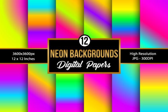 Download Neon Colors Gradient Background Papers - Papers Collection
