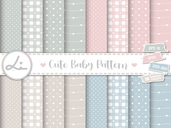 Download Cute Baby Pastel Digital Papers - Papers Collection
