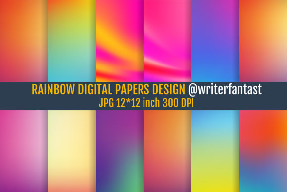 Download Rainbow Digital Papers, Rainbow Textures - Papers Collection