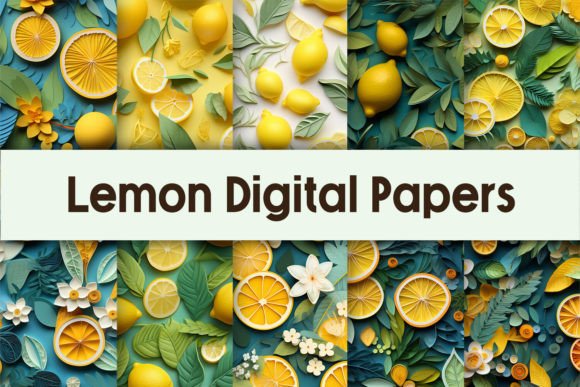 Download Lemon Digital Papers Background - Papers Collection
