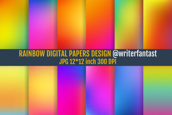 Download Rainbow Digital Papers, Backgrounds - Papers Collection