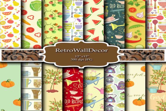Download Garden and Kitchen Digital Papers - Papers Collection