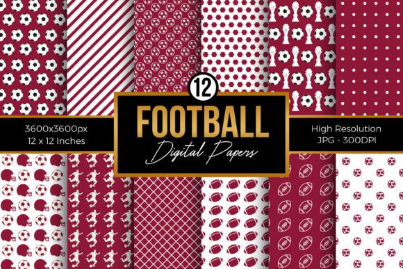 Download Football Digital Papers Pattern - Papers Collection